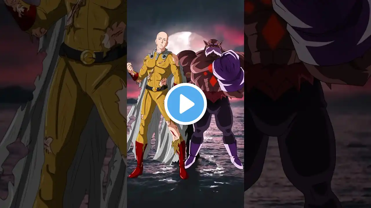 Saitama vs 11th universe Goku vs 7th universe & Vegeta vs 6th universe #onepunchman #dragonball