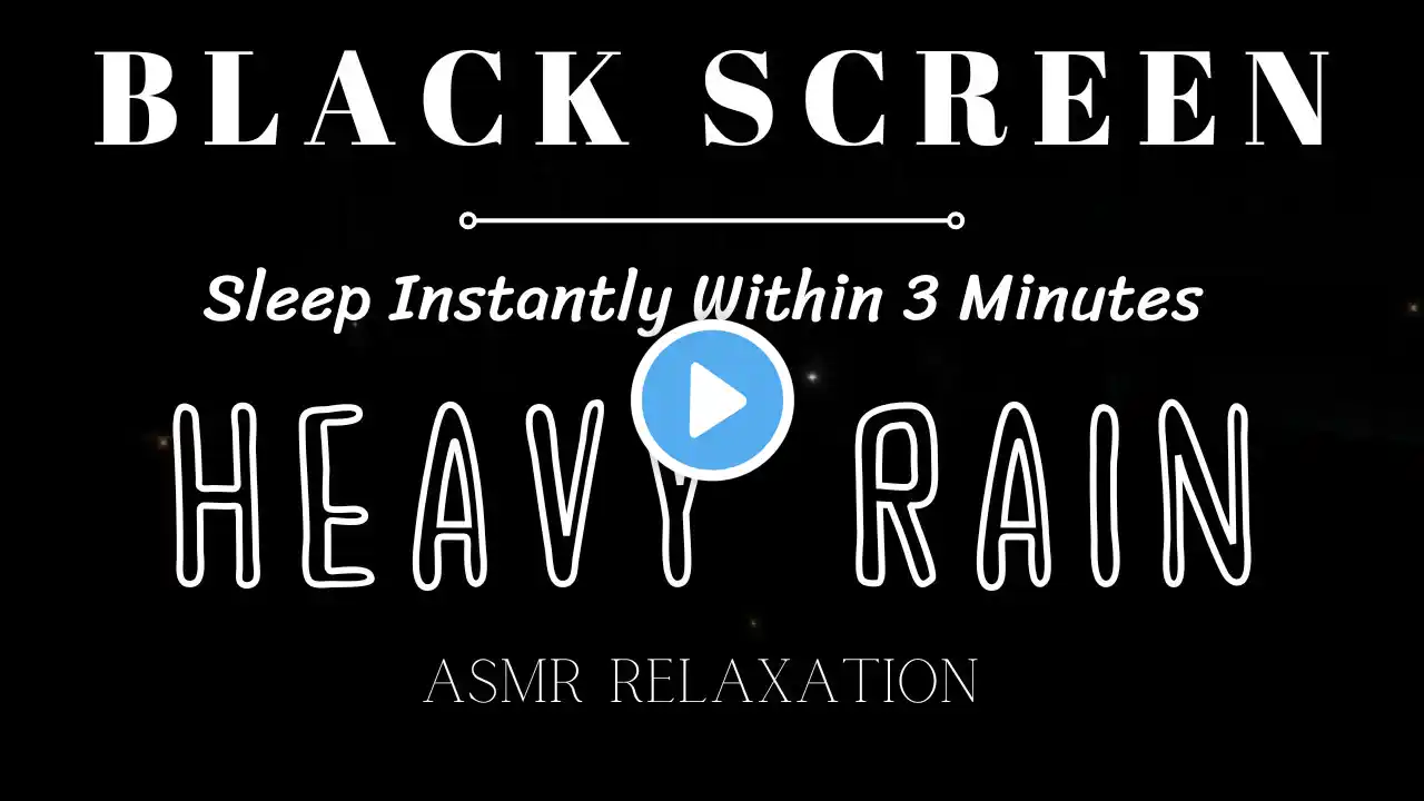 Black Screen Rain Sounds for Sleeping No Ads | Sleep Instantly With Best Rain Sounds for Insomnia #2