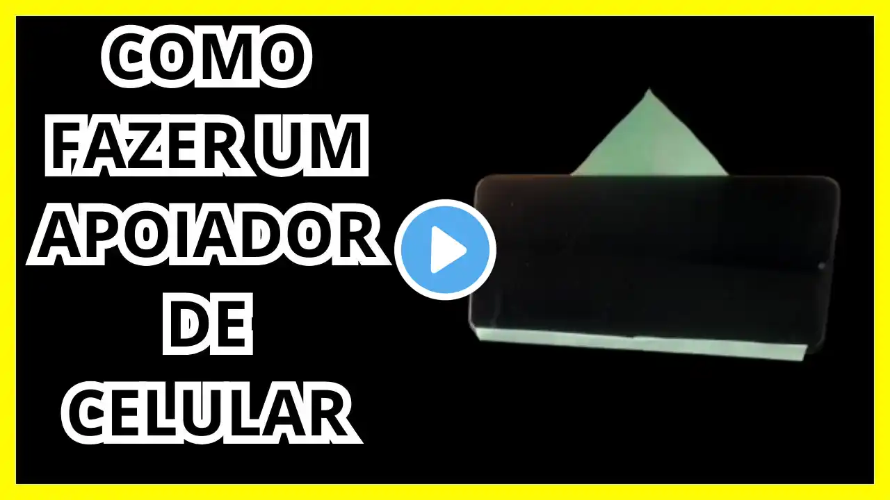 COMO FAZER APOIADO DE CELULAR ORIGAMI - PASSO A PASSO - DOBRADURA DE PAPEL - MARKETING DIGITAL.