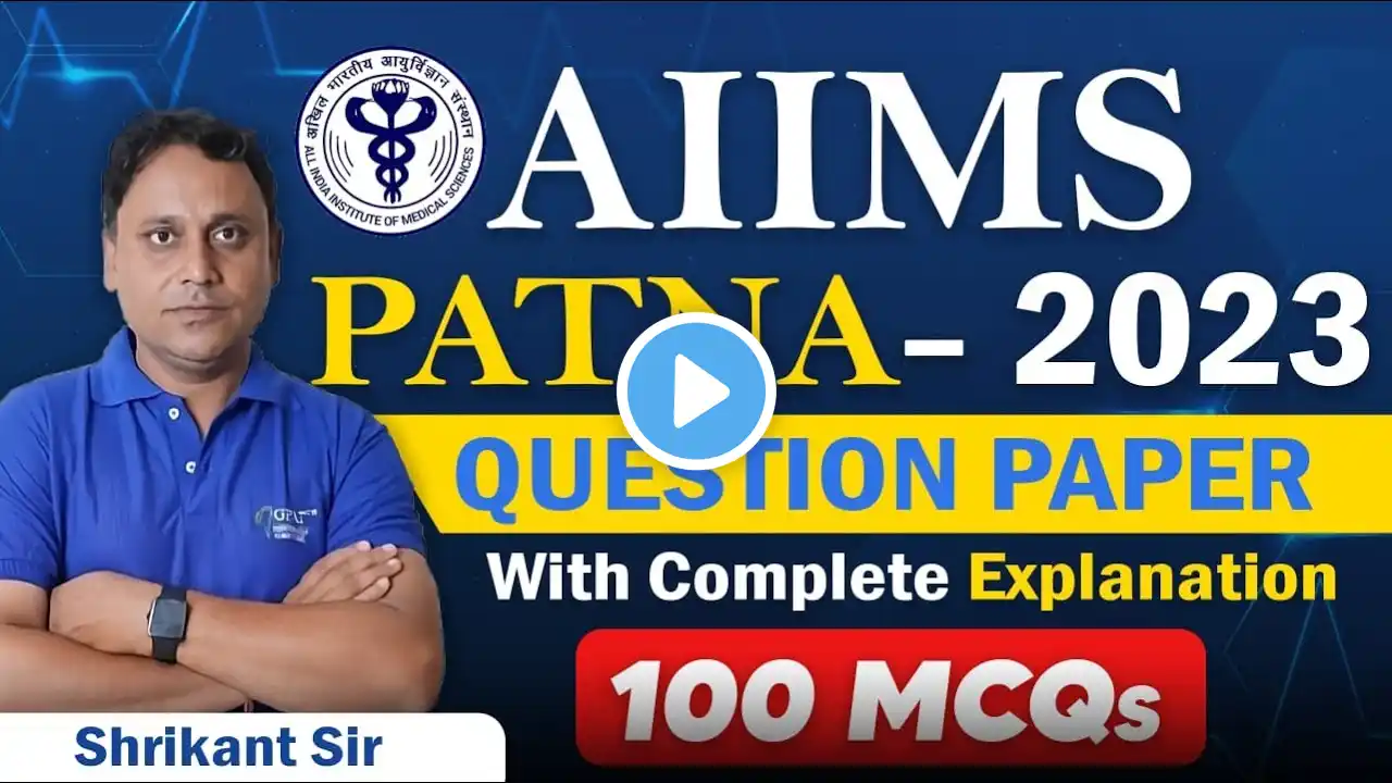 AIIMS PATNA PHARMACIST- 2023 PREVIOUS YEAR QUESTIONS DISCUSSION | COMPLETE EXPLANATIONS✍️CLASS- 14