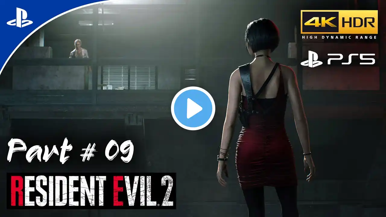 Sewer Entrance part 2/2 | 4K | 60FPS | PS5 |2024 Gameplay Resident Evil2 Remake Leone's Story Part 9