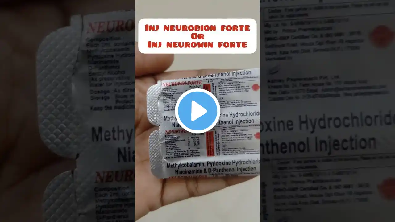 Injection Neurobion forte / Injection Neurowin forte#Vitamin B12 injection