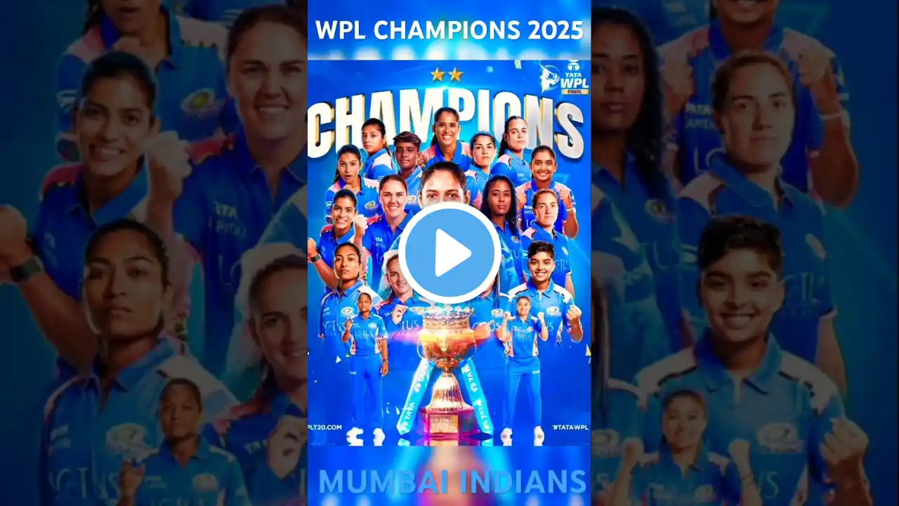 WPL 2025 WINNER ☺️🥳🥳 ||Wpl Final 2025|MI VS DC #shorts #trending #wpl #trendingshorts #trendingsong