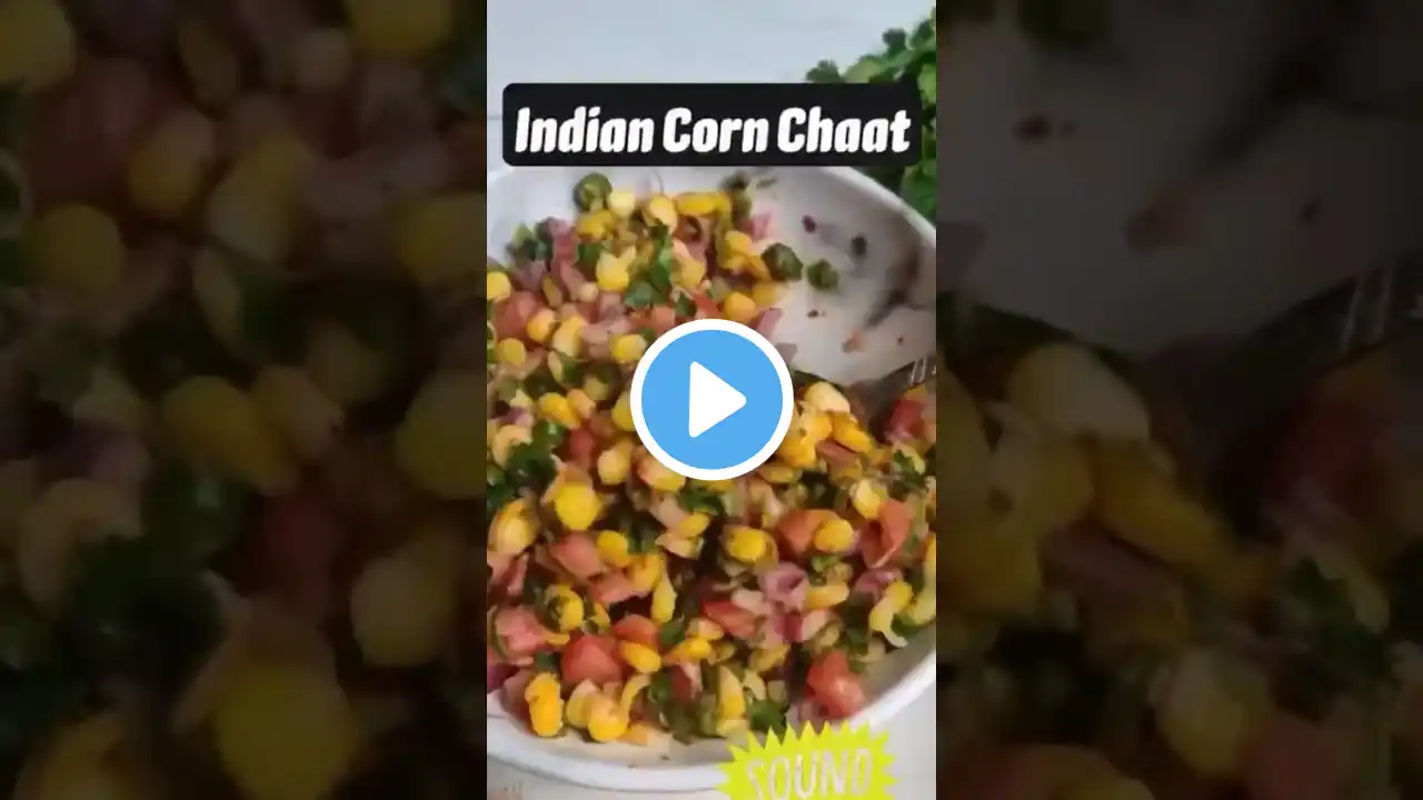 Healthy & Instant Sweet Corn Chaat 🌽😋