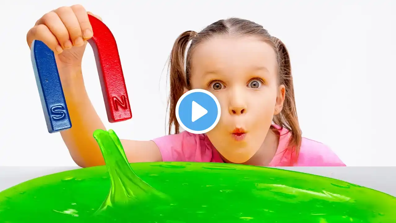 Magnetic Slime Experiments by Vania Mania Kids