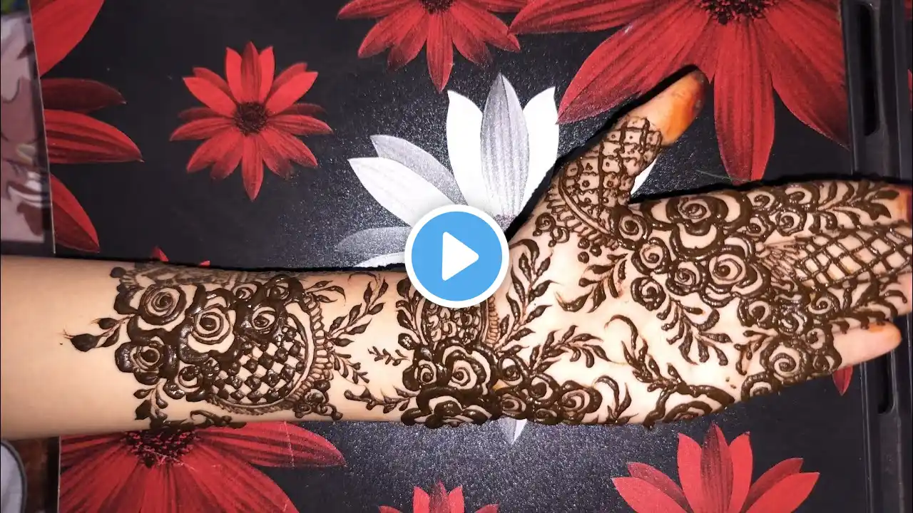 😍Beautiful Simple Easy Mehndi Designs || Front hand mehndi design || Dubai pattern mehndi design.