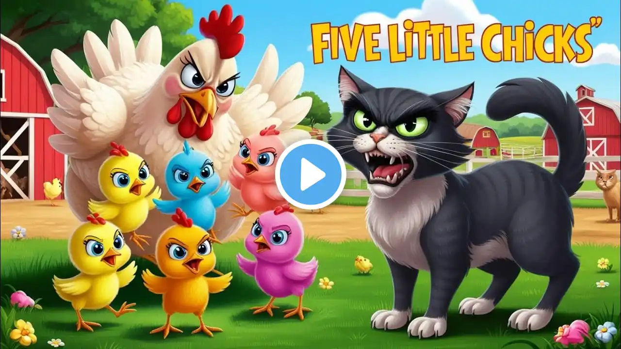 "🎶 Five Little Chicks Want OUT! | Dance & Sing Along to this Fun Kids' Nursery Rhyme 🐥✨"