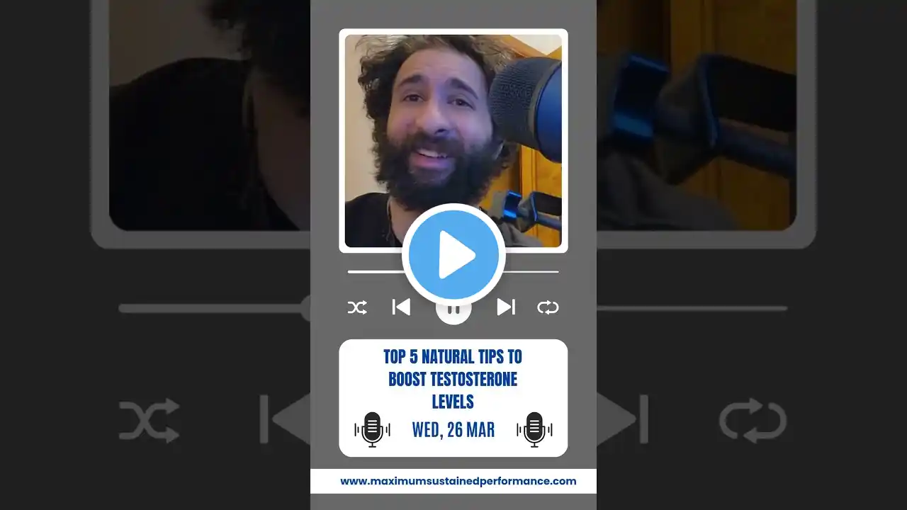 NEW EPISODE: Top 5 Natural Tips to Boost Testosterone Levels! ๐
