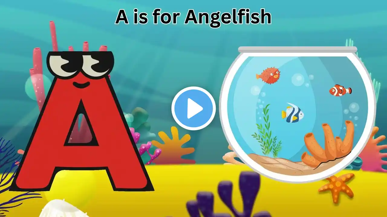 A to Z Fish Names | Fun Alphabet Song for Kids | Learn & Sing Together 🐟🎵