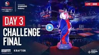 {HINDI}❤️ BGMI Snapdragon Mobile Challenge Finals Day 3 | The Final Fight for the Trophy! 🏆