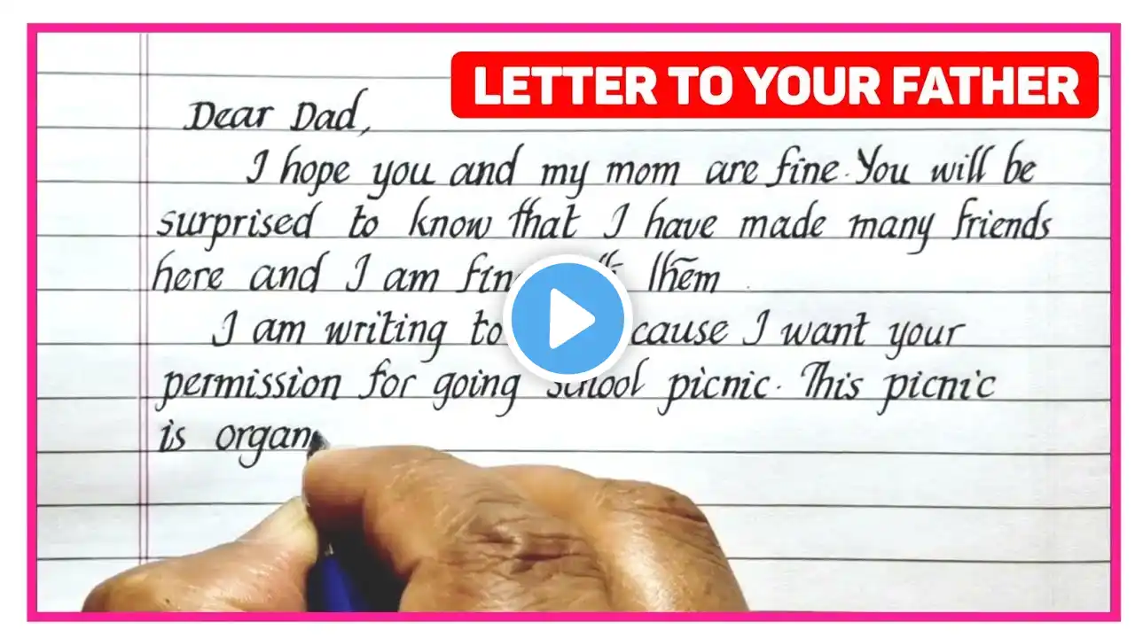 Write a letter to your father for taking permission for a school picnic | Letter Writing