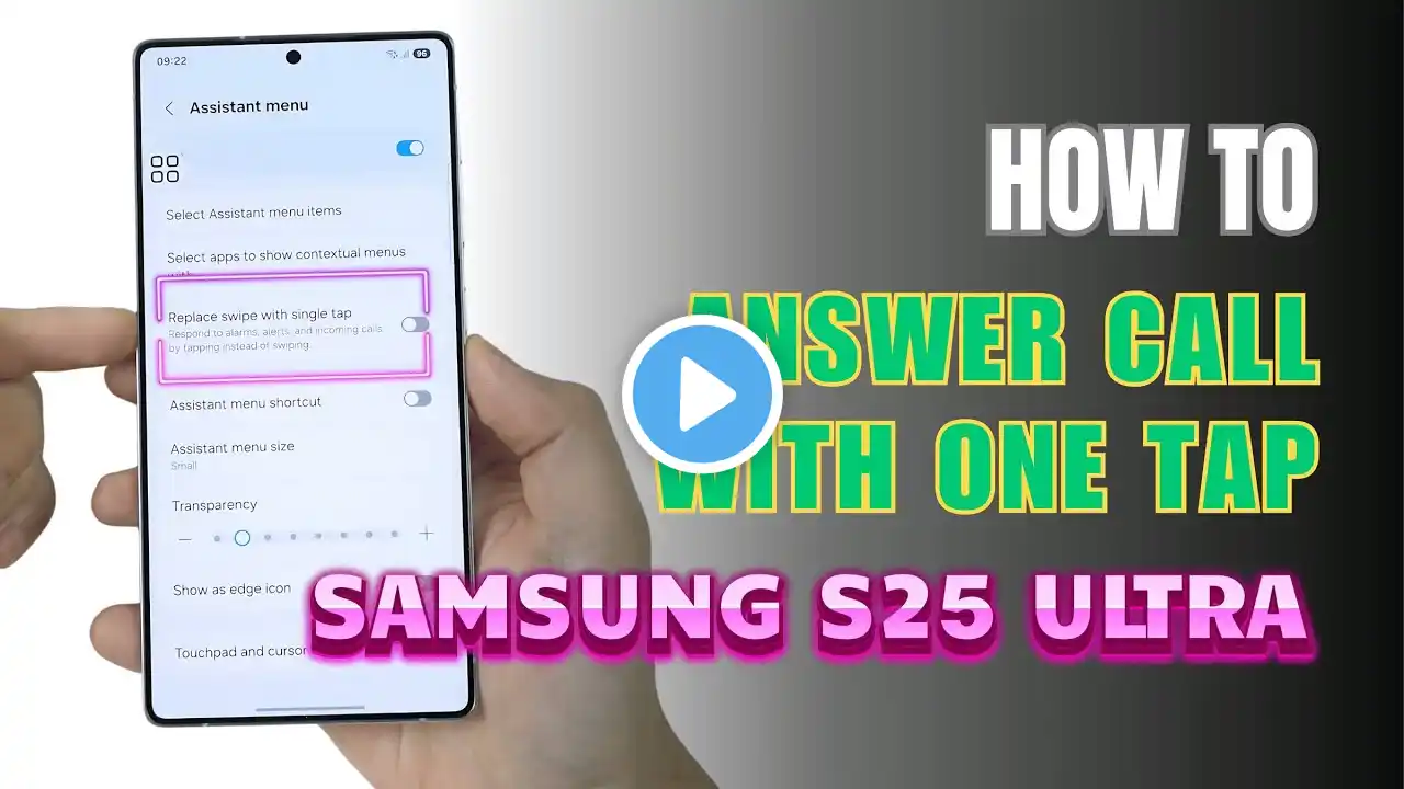 How to Answering Calls with One Tap on Samsung Galaxy S25 Ultra
