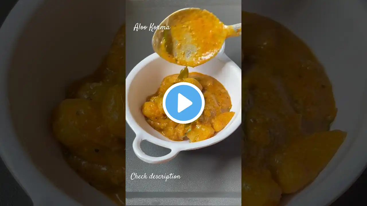 Aloo Korma Hyderabadi Style / Easy & Tasty Aloo Kurma Recipe #shorts