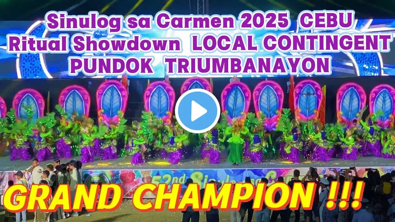 Sinulog sa Carmen 2025 TRIUMBANAYON Champion 1st PLACE WINNER Ritual Showdown LOCAL Cebu