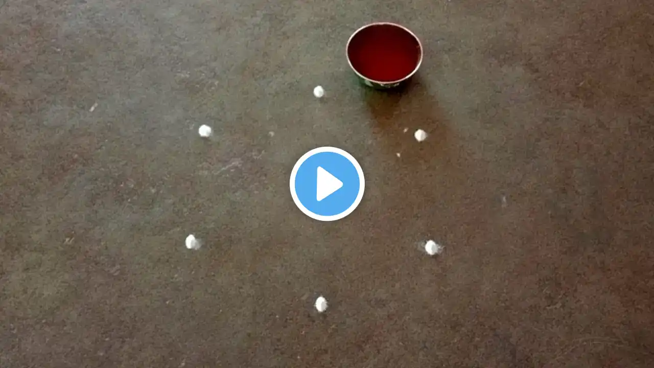 panguni uthiram special 3*2dot beautiful simple flowerkolam/traditional easy rangoli/rg rangoli