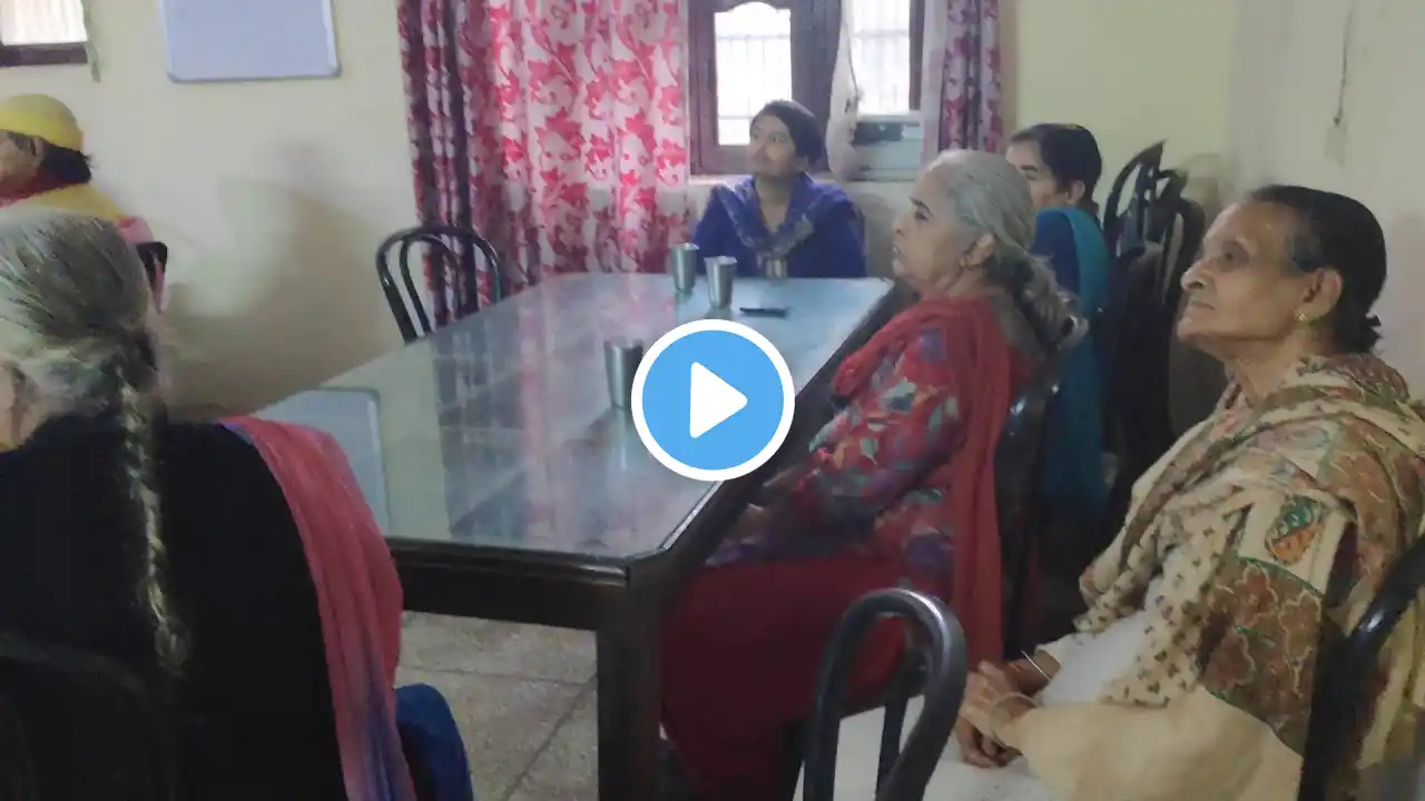 Adv.Bhanu Priya visited Old Age Home Janak Sewa Samiti Faridabad to help the seniors