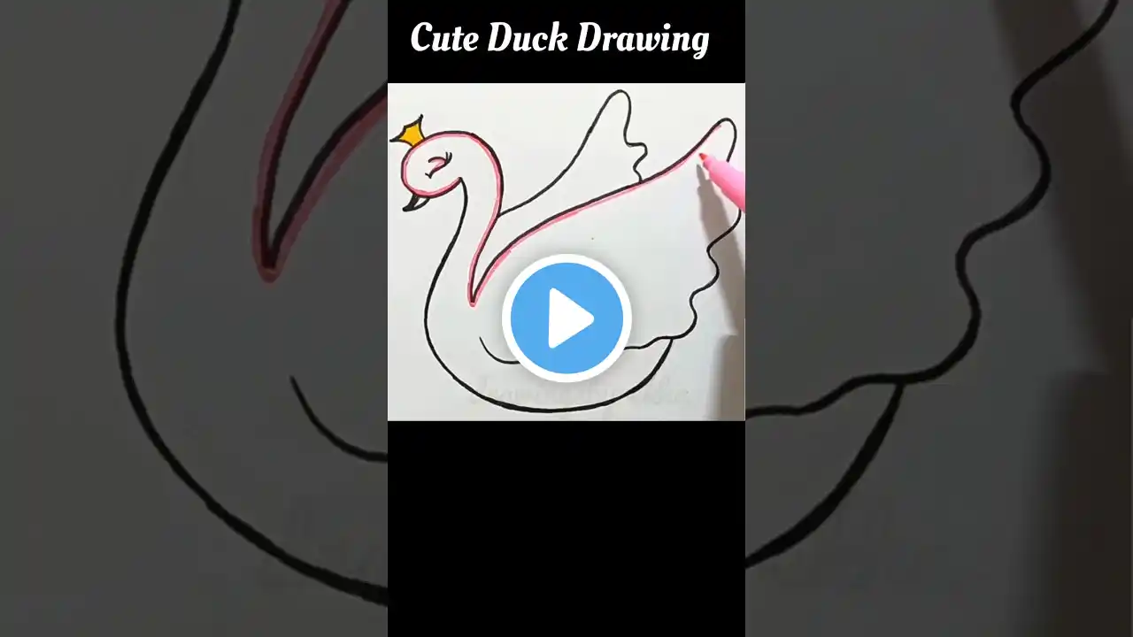 How to Draw Duck #trending #shortsfeed #youtubeshorts #shorts