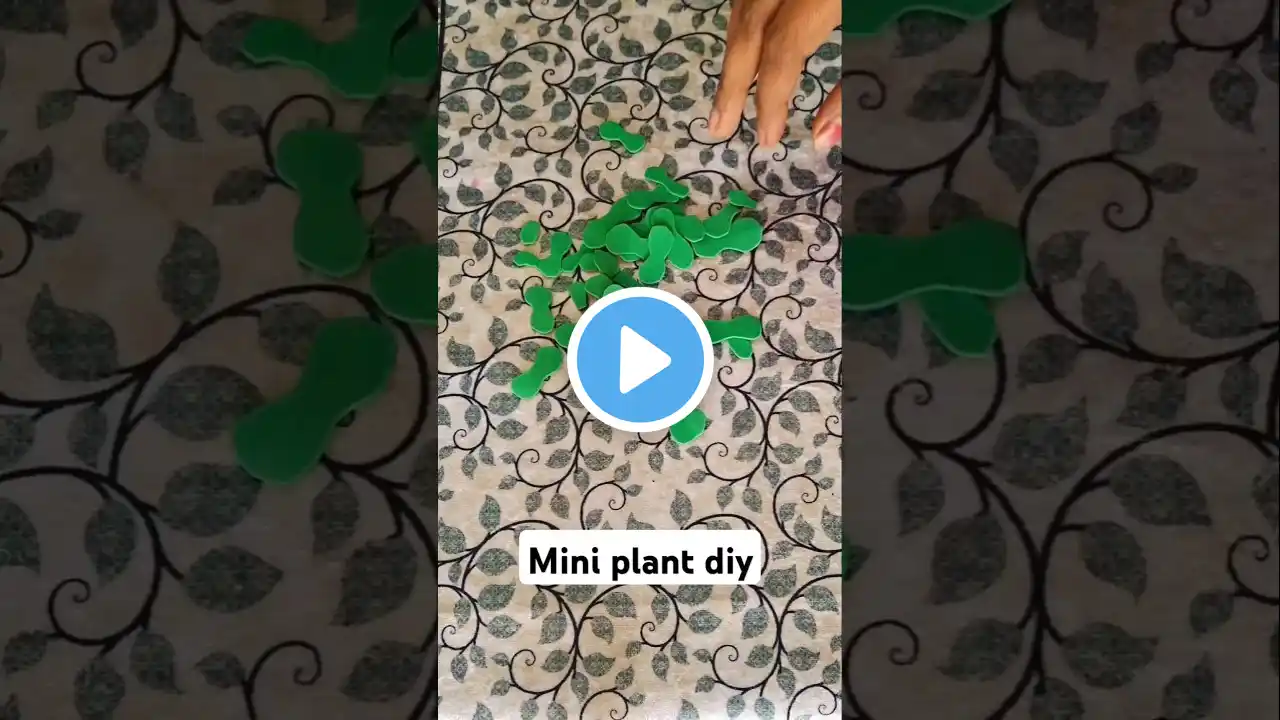 Diy mini plant from foam sheets #trending#shorts#youtubeshorts