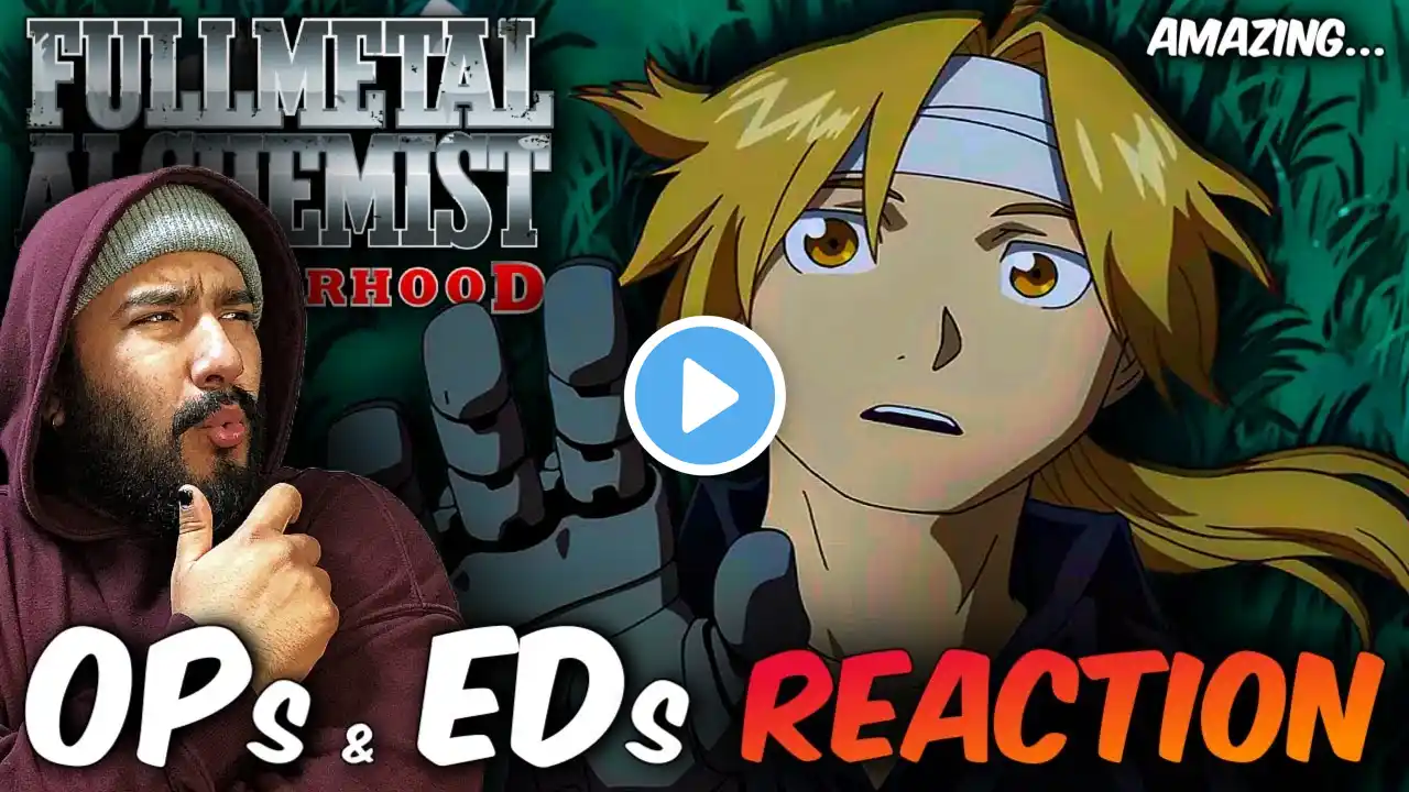 Naruto Fan watches EVERY Fullmetal Alchemist: Brotherhood OPENING and ENDING! | REACTION Op/Ed 1-5