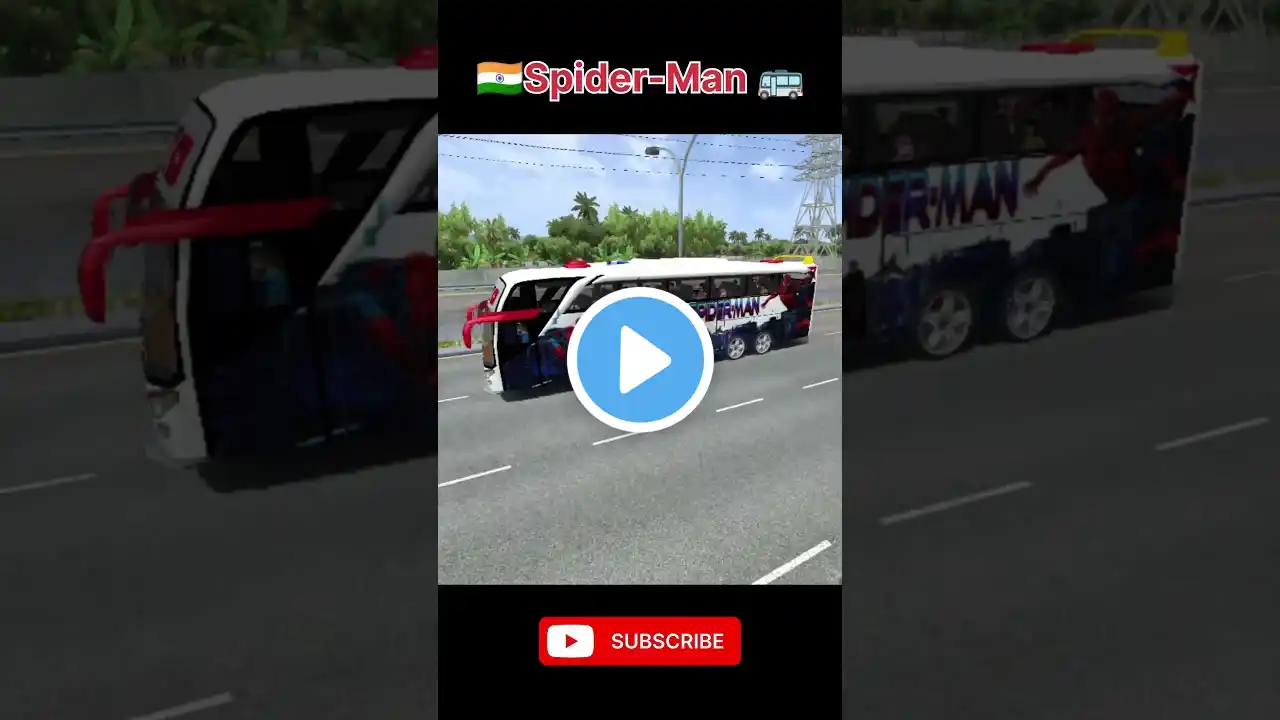 Spider-Man bus 🚌#bus #bussid #shorts #short #trendingshorts #spiderman #gaming #gameplay #games