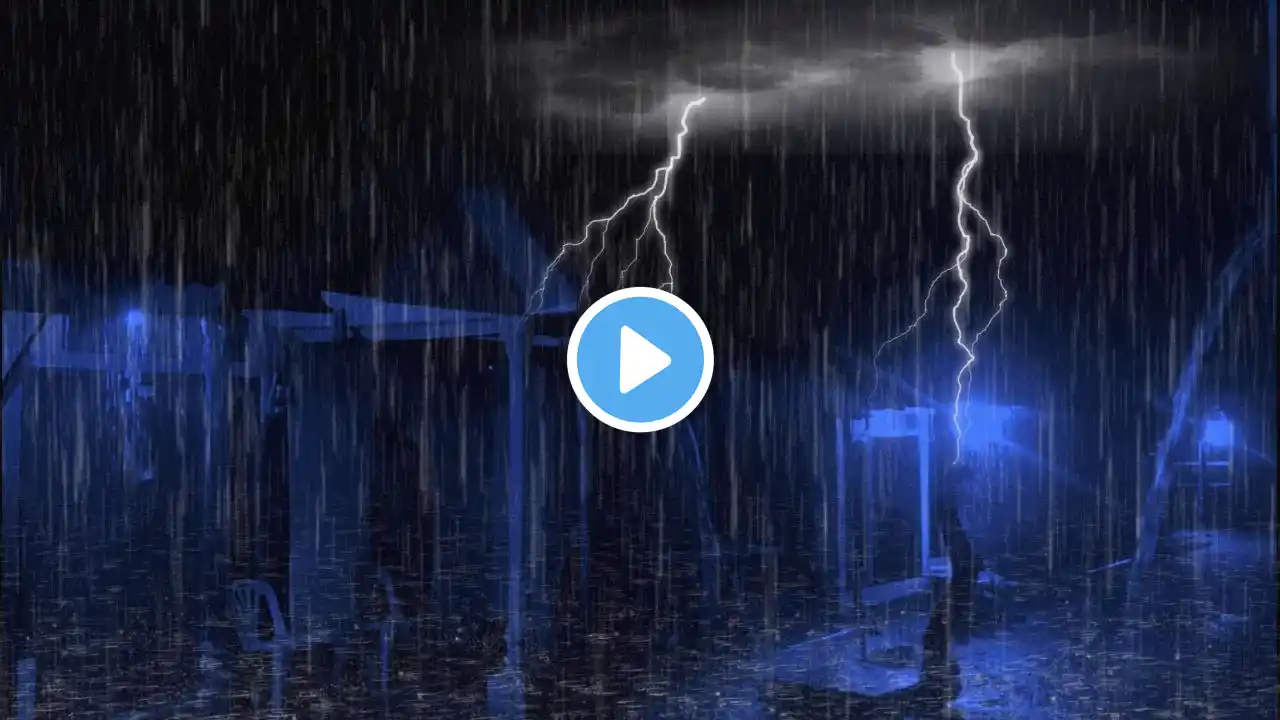 Relaxing Rain for Sleep - 99% fall asleep instantly with relaxing rain and thunder || Amazing