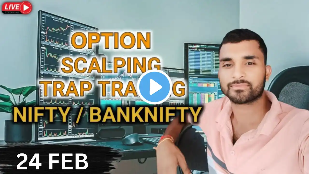 Live Trading Nifty 50 & Banknifty | 24 FEB | #nifty50 #banknifty #livetrading #Thetradespark20