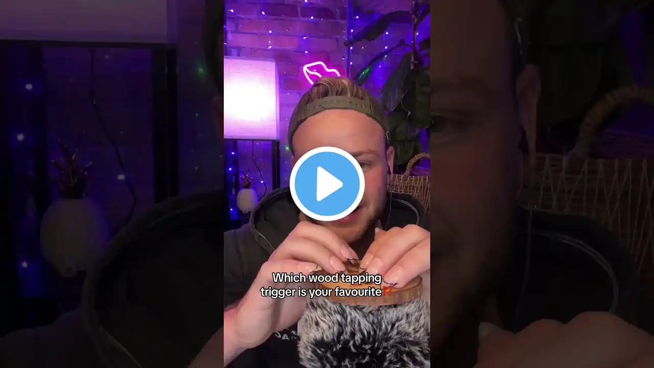 🪵Wood Tapping ASMR🪵 Slow, Relaxing ASMR to help you sleep😴 #asmr #shorts