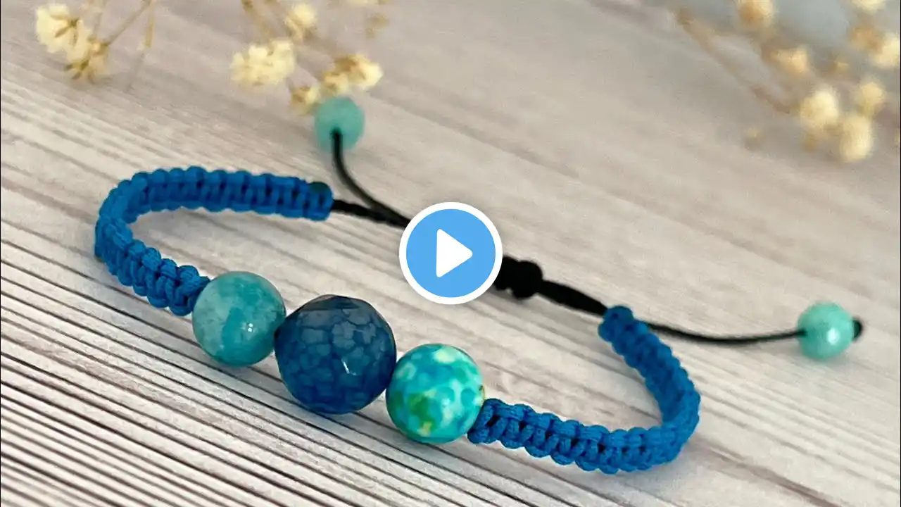 Make a STUNNING Macrame Bracelet with JUST 1 Knot and Beads