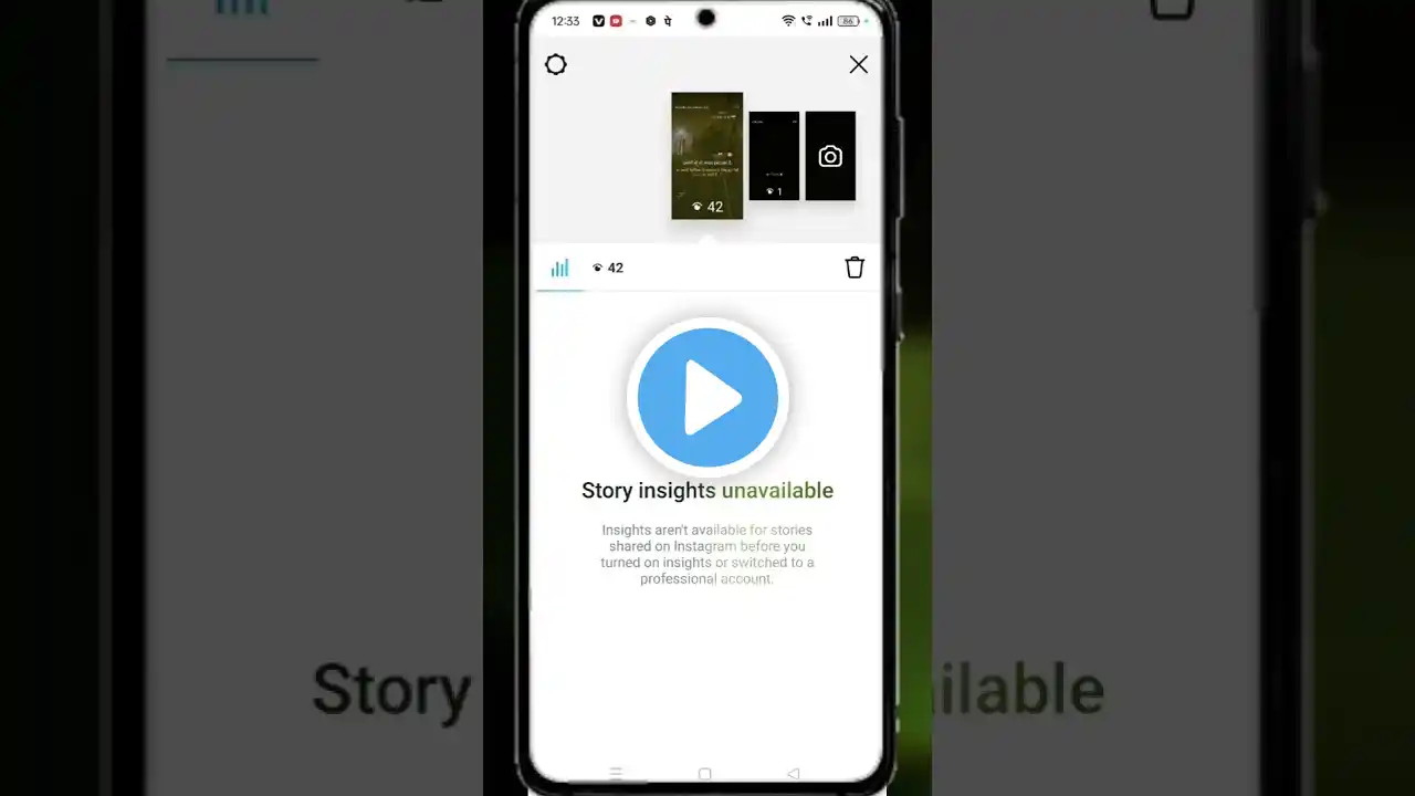 Instagram story insights unavailable | Fix 💯 | story insights unavailable kaise hataye | overview