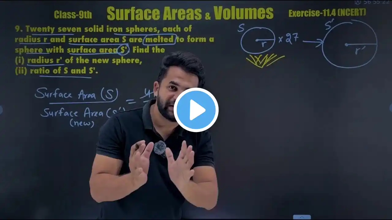 37. Ex 11.4 Question 9th  Surface Area and Volume | Class 9 NCERT Chapter 11 | Detailed Solution