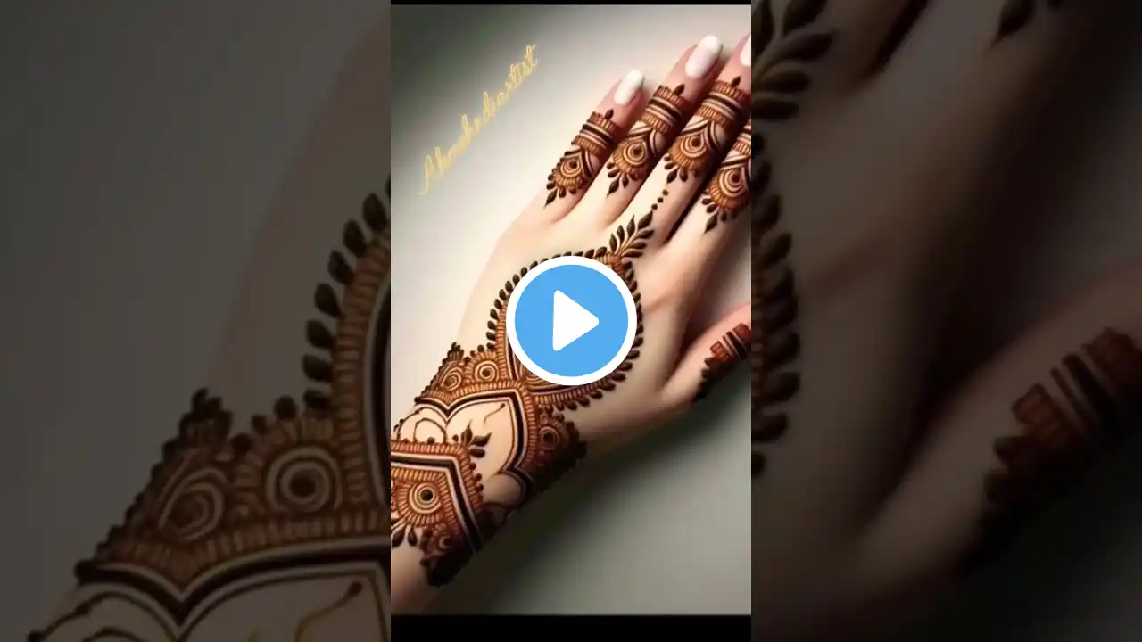 new mehndi designs 😍🔥#mehndi #art #henna #trendin#viralvideo #ytshorts #artist#shorts#new #simple...