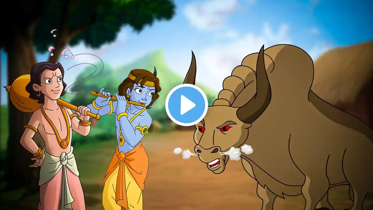 Krishna aur Balram - क्रोधित बैल | Cartoons for kids | Fun videos for kids