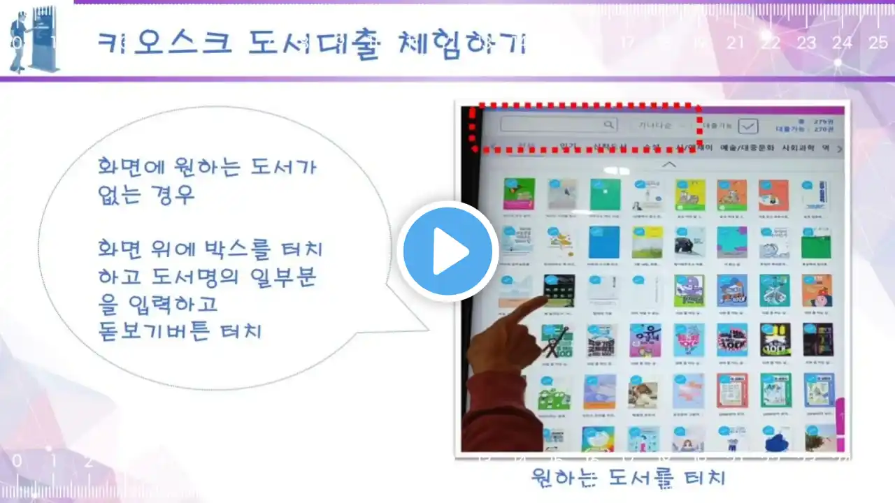 키오스크 무인도서대출기 강릉교육문화관