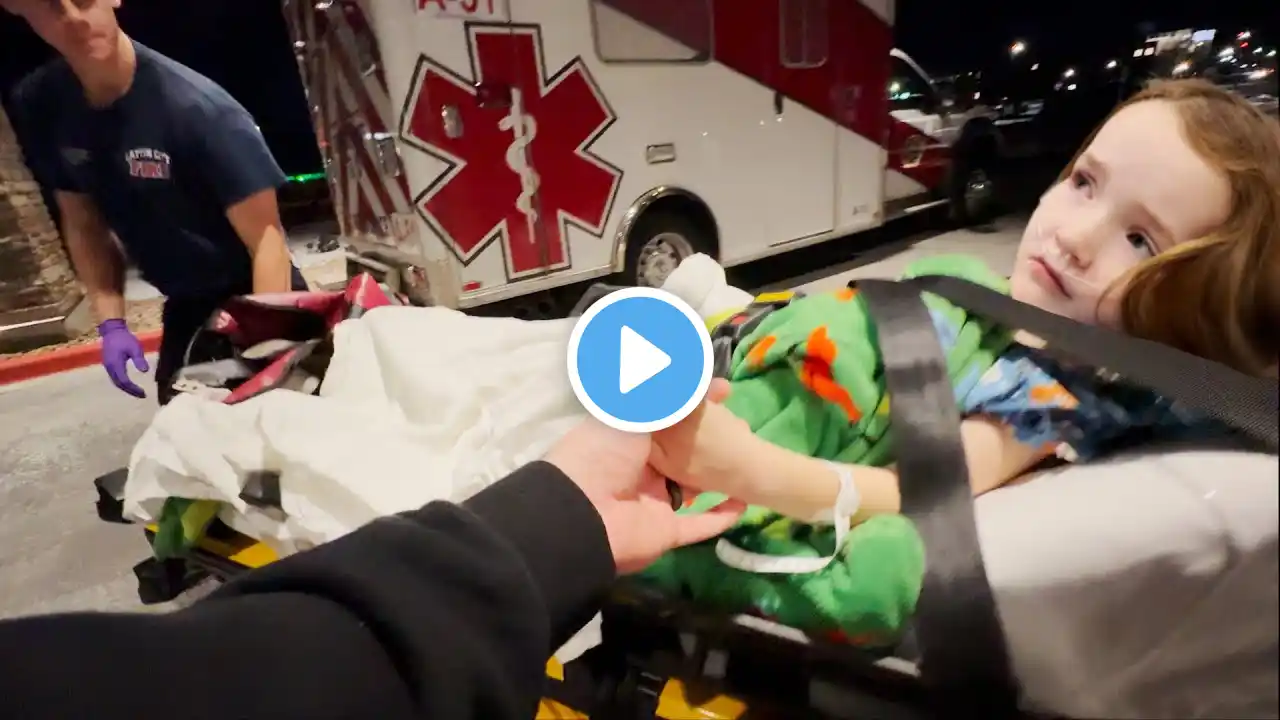 NiKO'S BRAVE AMBULANCE RiDE 🚑  Adley & Navey Surprise him with a GiANT MONKEY! Mom saves the day