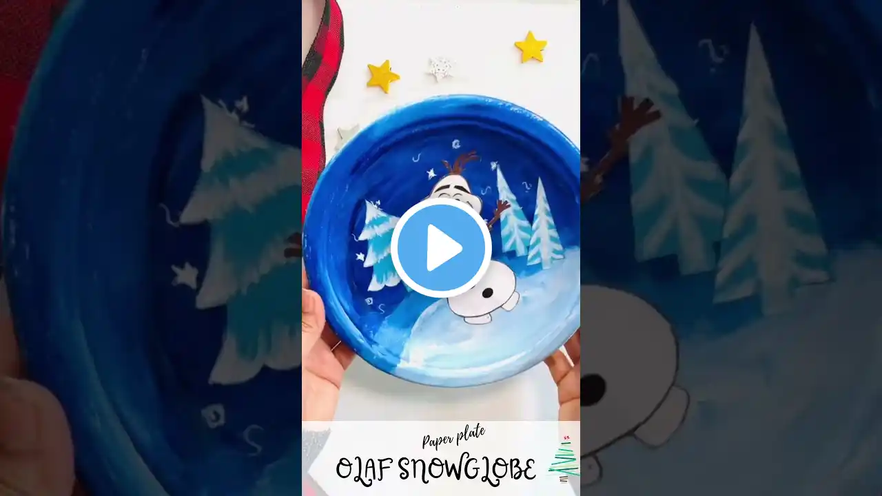 Olaf Snow globe #shorts #kidscrafts