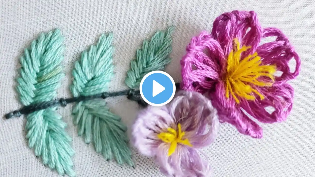 Stunning 3D Flower Hand Embroidery Designs – Patterns & Ideas #flower #art #stitch