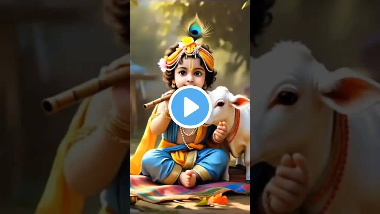 Heart Touching Krishna Flute | Radha Krishna status #krishna #flute #shorts #radha #viralvideo