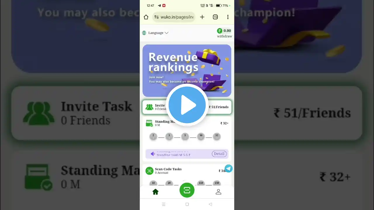 new earning apps today || no investment money earning app