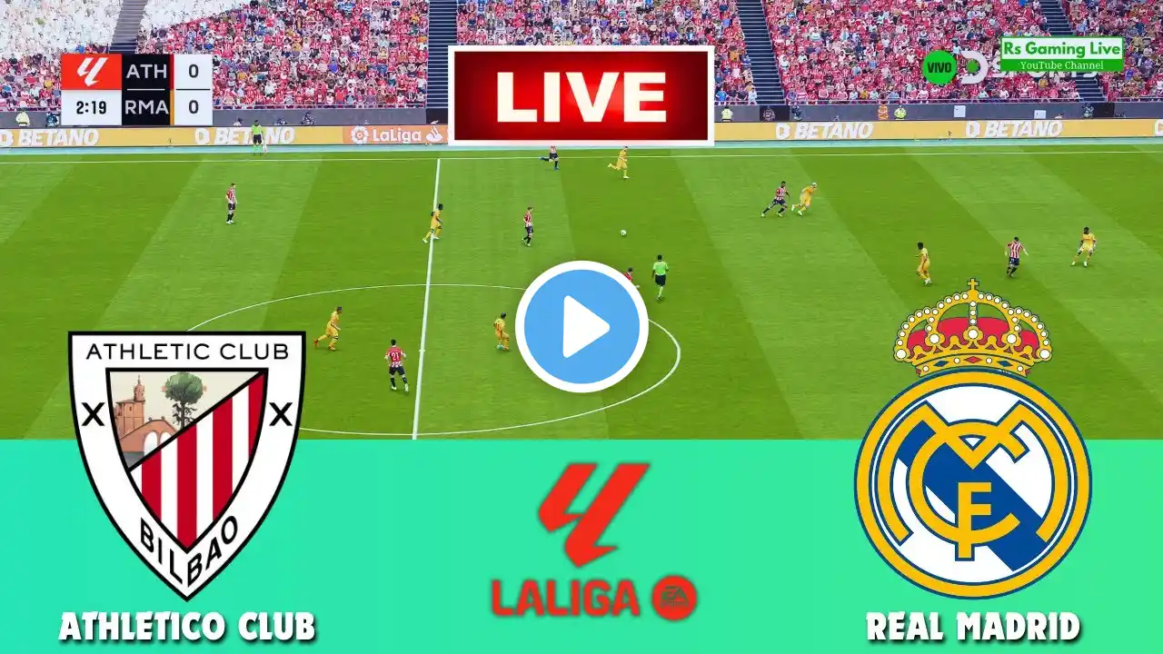 Athletic Club vs Real Madrid - La Liga 2024/25 - Penalty Shootout | Live Football Match | PES 21