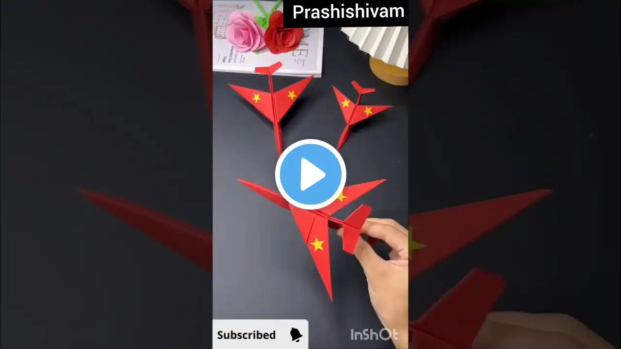 How To Make Paper Plane/ पेपर से प्लेन बनाने का तरीका#short @prashishivam#diyidea#viralvideo#plane