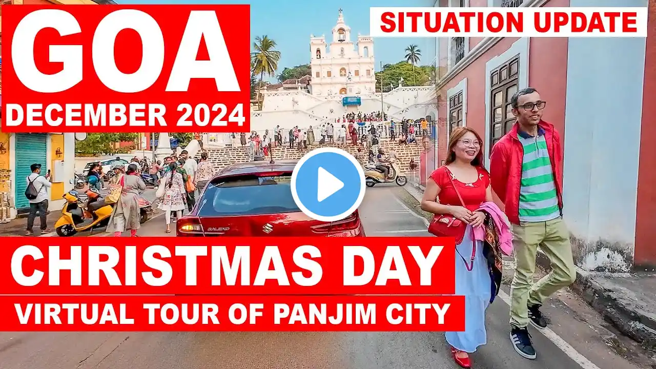 Goa | Christmas Day Celebrations - December 2024 | Fontainhas | Panjim City | Goa Vlog | North Goa