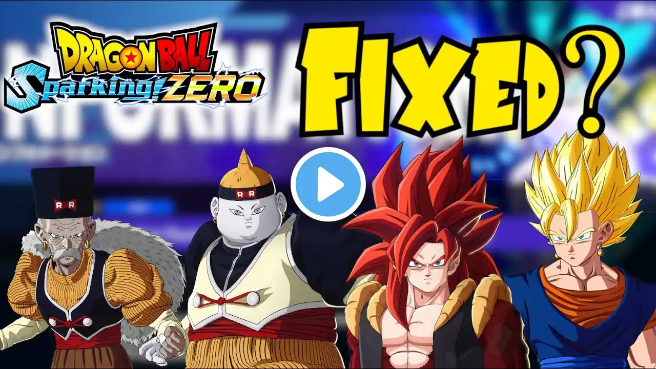 DID BANDAI FIX THE GAME? | Dragon Ball: Sparking! Zero Patch Notes!