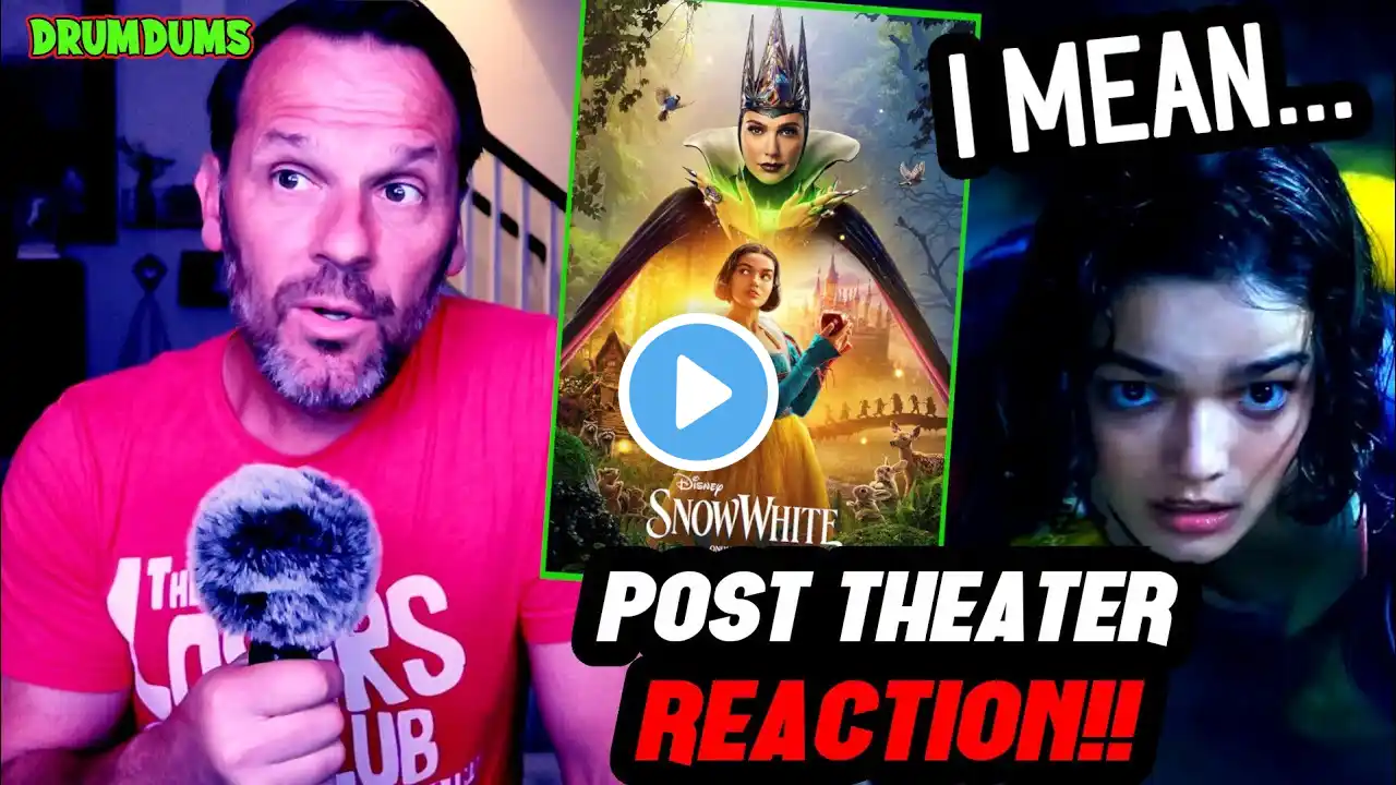 SNOW WHITE Out of Theater REACTION 2025 Disney Rachel Zegler