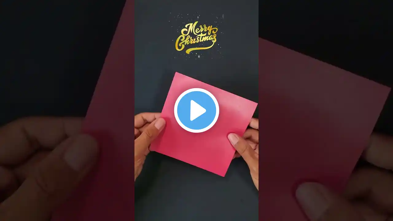 Papai Noel de Origami- papai noel moldes#shorts#natal
