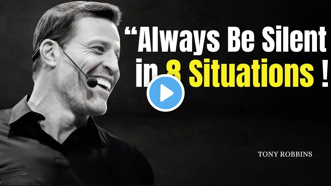 Always Be Silent in 8 Situations - Tony Robbins Motivation