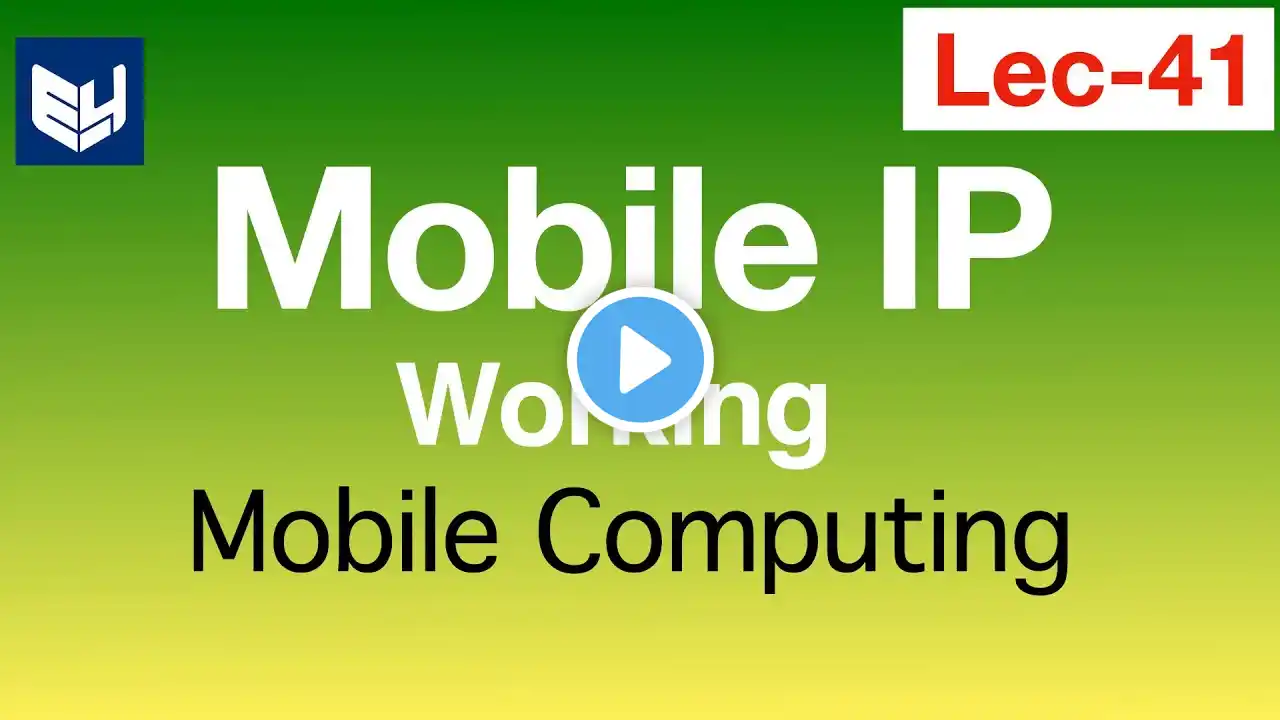 Mobile ip Network | Working | MC | Mobile Computing | Lec - 41 | Bhanu Priya