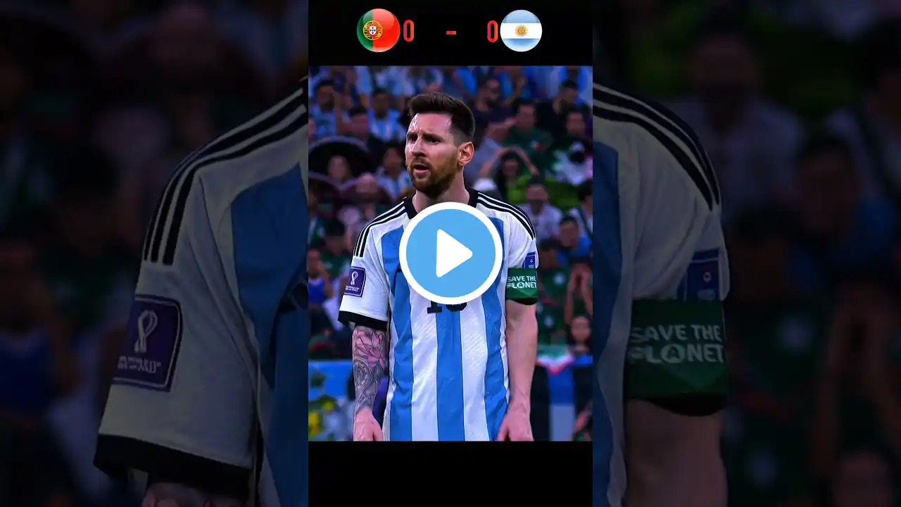 Hattrick For Ronaldo vs Messi | Portugal vs Argentina 2026 Imaginary Match Highlights #shorts #cr7