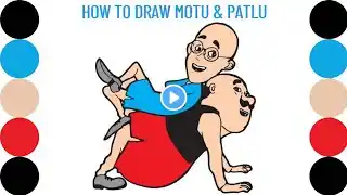 How To Draw A Motu & Patlu | Motu & Patlu Easy Drawing Tutorial | Drawing & Coloring For Beginners