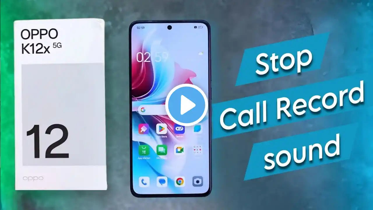 Stop Call Recording Announcement in Oppo K12x | Oppo K12x 5G Call Recording Sound OFF Kaise Kare