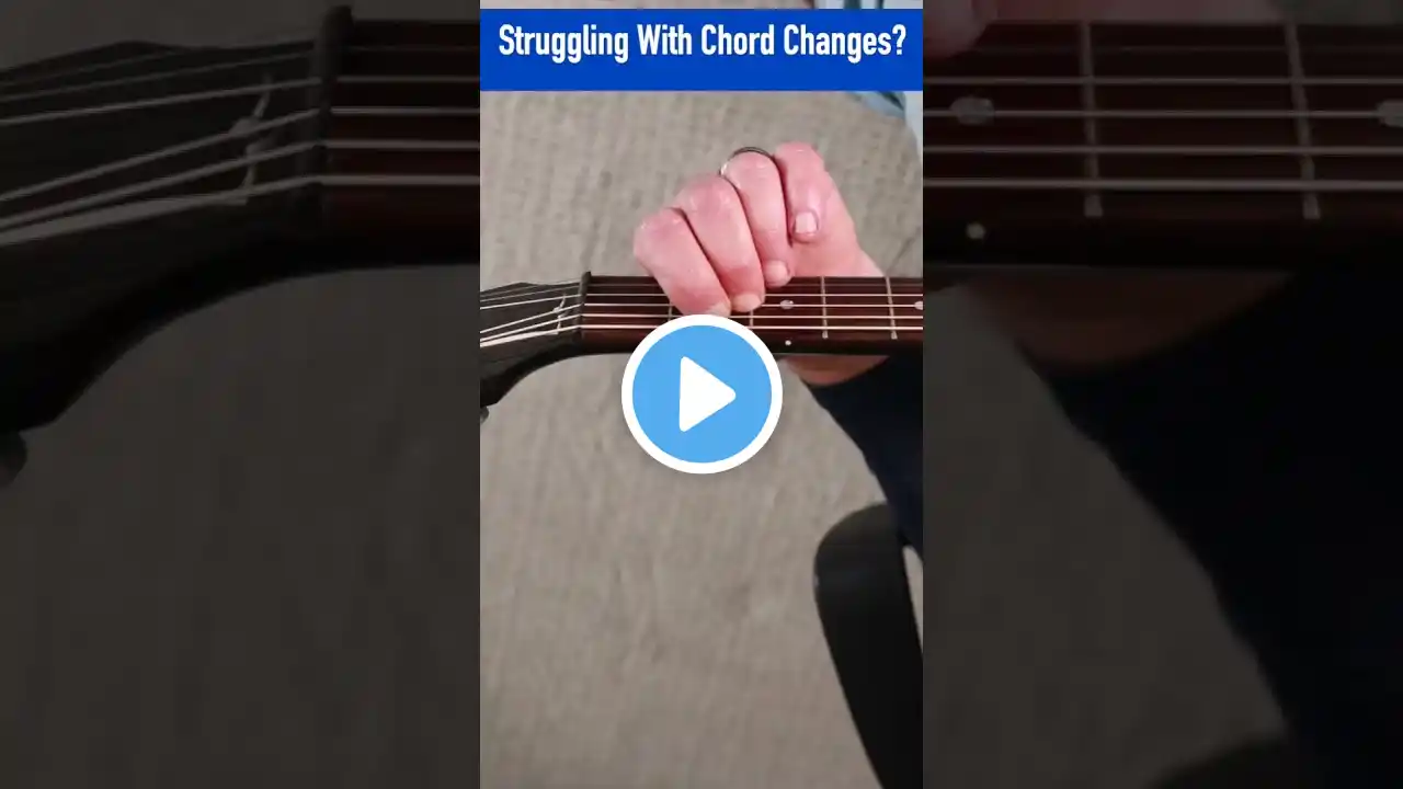 Beginner Guitar Lesson-Having Trouble With Chord Changes? #shorts